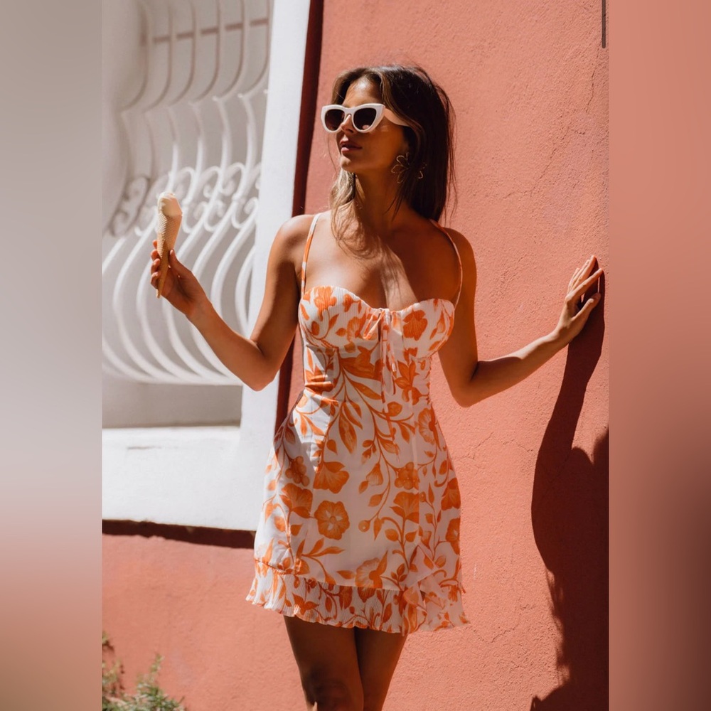 12th Tribe Belle Floral Mini Dress - Picture 4 of 7